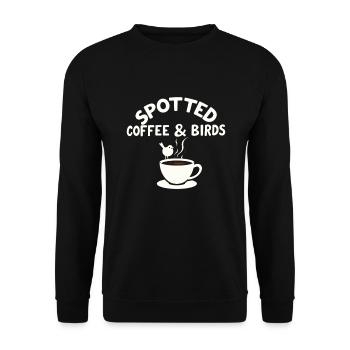 Birdwatcher Ornithology Vavian Enthusiast - Unisex Sweatshirt - black - Front - Alina (178cm) & Michal (187cm)