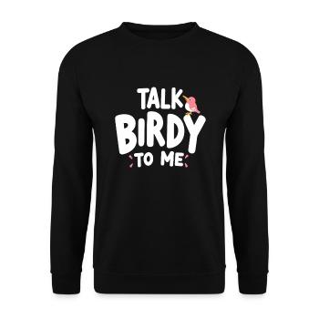 Birdwatcher Ornithology Vavian Enthusiast - Unisex Sweatshirt - black - Front - Alina (178cm) & Michal (187cm)