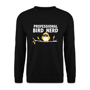 Birdwatcher Ornithology Vavian Enthusiast - Unisex Sweatshirt - black - Front - Alina (178cm) & Michal (187cm)