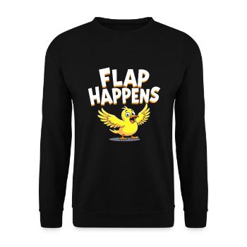 Birdwatcher Ornithology Vavian Enthusiast - Unisex Sweatshirt - black - Front - Alina (178cm) & Michal (187cm)