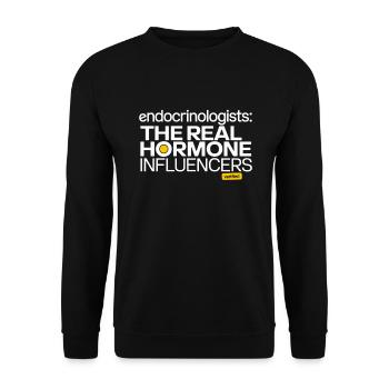 Medical Science for Endocrinology - Unisex Sweatshirt - black - Front - Alina (178cm) & Michal (187cm)