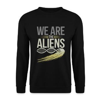 Astrobiology Space Exploration Extraterrestrial - Unisex Pullover - Schwarz - Vorne - Alina (178cm) & Michal (187cm)