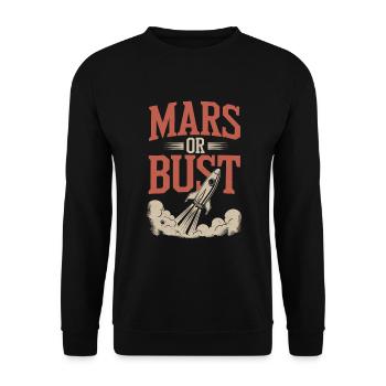 Astrobiology Space Exploration Extraterrestrial - Unisex Pullover - Schwarz - Vorne - Alina (178cm) & Michal (187cm)