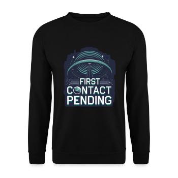 Astrobiology Space Exploration Extraterrestrial - Unisex Pullover - Schwarz - Vorne - Alina (178cm) & Michal (187cm)