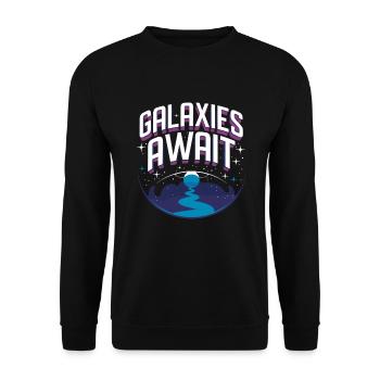 Astrobiology Space Exploration Extraterrestrial - Unisex Pullover - Schwarz - Vorne - Alina (178cm) & Michal (187cm)
