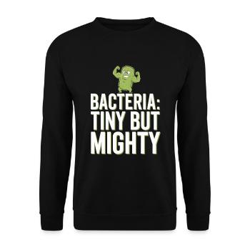 Microscope Enthusiast Lab Technician Science - Unisex Sweatshirt - black - Front - Alina (178cm) & Michal (187cm)