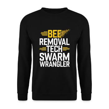 Bienenentfernungsspezialist Live Swarm Rescue - Unisex Pullover - Schwarz - Vorne - Alina (178cm) & Michal (187cm)
