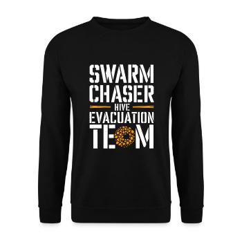 Bienenentfernungsspezialist Live Swarm Rescue - Unisex Pullover - Schwarz - Vorne - Alina (178cm) & Michal (187cm)