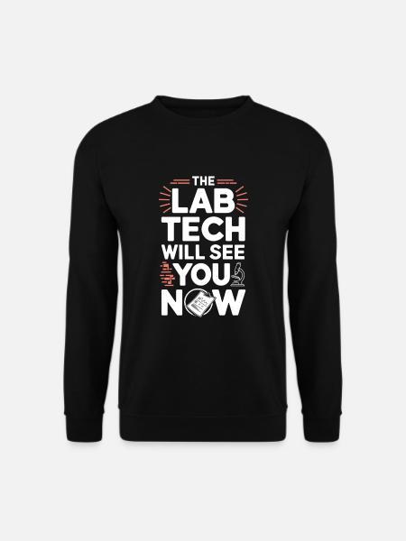 Microscope Enthusiast Lab Technician Science - Unisex Sweatshirt - black
