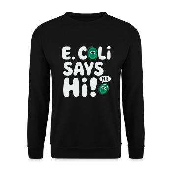 Microscope Enthusiast Lab Technician Science - Unisex Sweatshirt - black - Front - Alina (178cm) & Michal (187cm)
