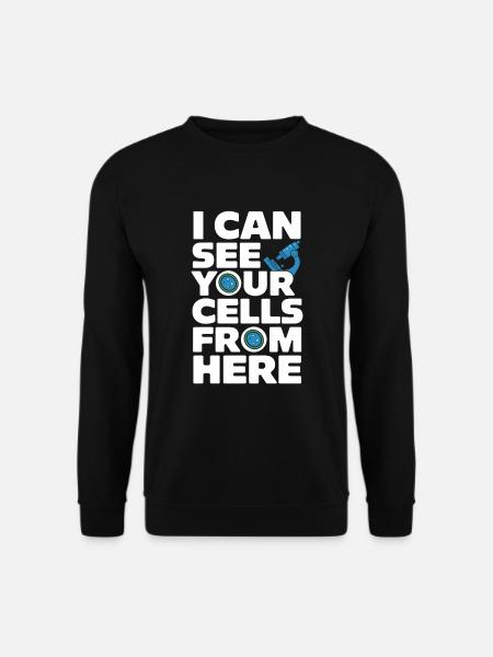 Microscope Enthusiast Lab Technician Science - Unisex Sweatshirt - black