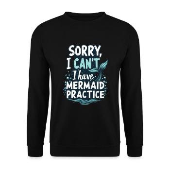 Mermaid Underwater Performer Mermaid - Unisex Sweatshirt - black - Front - Alina (178cm) & Michal (187cm)