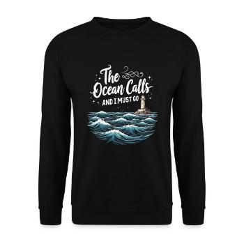 Mermaid Underwater Performer Mermaid - Unisex Sweatshirt - black - Front - Alina (178cm) & Michal (187cm)