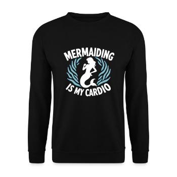 Microscope Enthusiast Lab Technician Science - Unisex Sweatshirt - black - Front - Alina (178cm) & Michal (187cm)