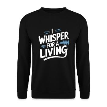 Asmr Creator Sensorische Entspannung Beruhigender - Unisex Pullover - Schwarz - Vorne - Alina (178cm) & Michal (187cm)