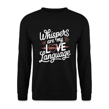 Asmr Creator Sensorische Entspannung Beruhigender - Unisex Pullover - Schwarz - Vorne - Alina (178cm) & Michal (187cm)