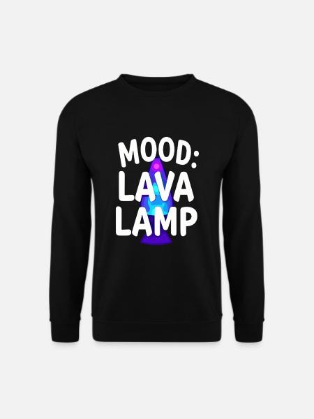 Lava Lamp Retro Aesthetic Psychedelic - Unisex Sweatshirt - black
