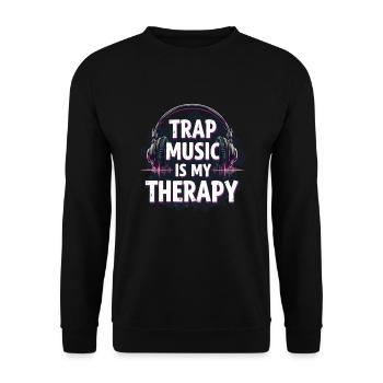Music Produzent 808 Bass Hip-hop Beatmaker - Unisex Pullover - Schwarz - Vorne - Alina (178cm) & Michal (187cm)