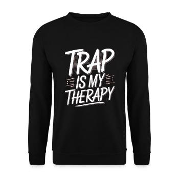 Music Produzent 808 Bass Hip-hop Beatmaker - Unisex Pullover - Schwarz - Vorne - Alina (178cm) & Michal (187cm)