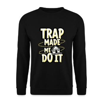 Music Produzent 808 Bass Hip-hop Beatmaker - Unisex Pullover - Schwarz - Vorne - Alina (178cm) & Michal (187cm)