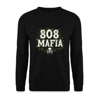 Music Produzent 808 Bass Hip-hop Beatmaker - Unisex Pullover - Schwarz - Vorne - Alina (178cm) & Michal (187cm)