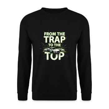 Music Produzent 808 Bass Hip-hop Beatmaker - Unisex Pullover - Schwarz - Vorne - Alina (178cm) & Michal (187cm)