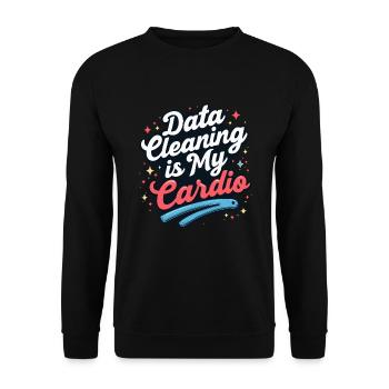 Data Analyst Big Data Specialist Business - Unisex Sweatshirt - black - Front - Alina (178cm) & Michal (187cm)