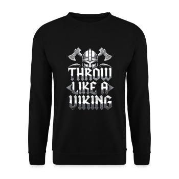 Lancer de hache Cible Pratique Bûcheron Sport - Sweat-shirt Unisexe - noir - Devant - Alina (178cm) & Michal (187cm)