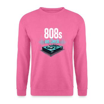 Music Produzent 808 Bass Hip-hop Beatmaker - Unisex Pullover - Pink - Vorne