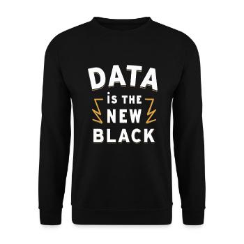 Data Analyst Big Data Specialist Business - Unisex Sweatshirt - black - Front - Alina (178cm) & Michal (187cm)