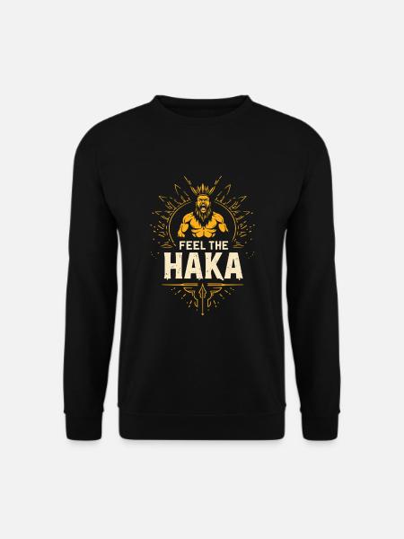 Haka Dance Maori Warrior Ritual New Zealand - Unisex Pullover - Schwarz