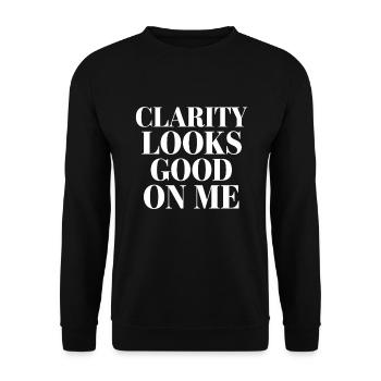 Sober Living Recovery Lifestyle Alcohol-free - Unisex Sweatshirt - black - Front - Alina (178cm) & Michal (187cm)