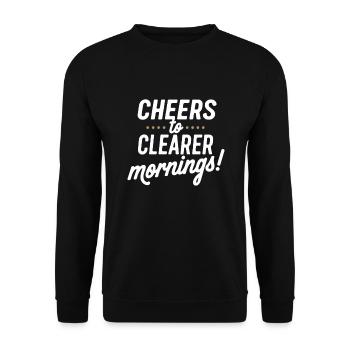 Sober Living Recovery Lifestyle Alcohol-free - Unisex Sweatshirt - black - Front - Alina (178cm) & Michal (187cm)