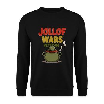 Riz Jollof Cuisine d’Afrique de l’Ouest Nigériane - Sweat-shirt Unisexe - noir - Devant - Alina (178cm) & Michal (187cm)