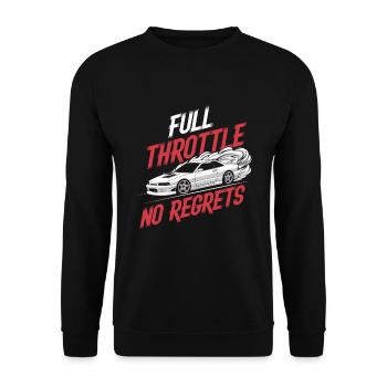 Drift automobile, course automobile, drift automobile - Sweat-shirt Unisexe - noir - Devant - Alina (178cm) & Michal (187cm)