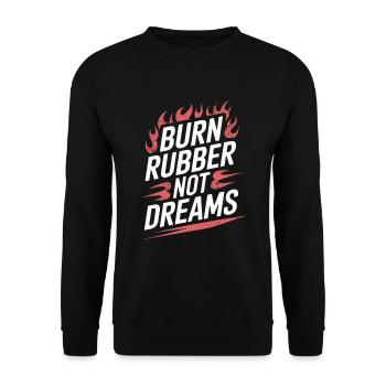 Drift automobile, course automobile, drift automobile - Sweat-shirt Unisexe - noir - Devant - Alina (178cm) & Michal (187cm)