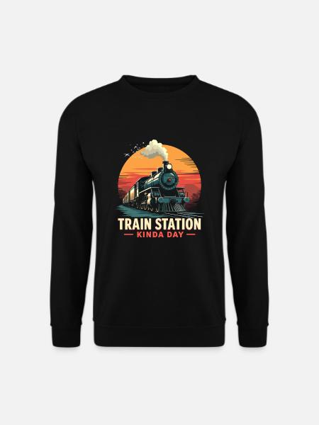 Train Ride -locomotive Adventure - Unisex Sweatshirt - black