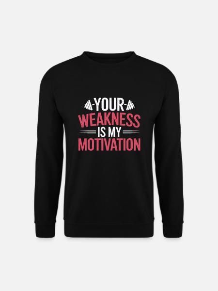 Gewichtheber -coach -krafttrainer Powerlifting - Unisex Pullover - Schwarz