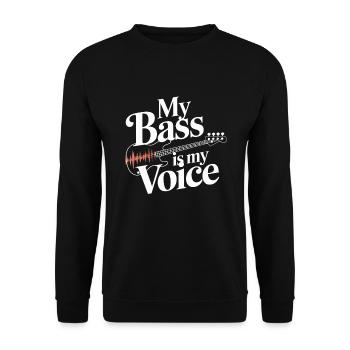 Bass Gitarrist Musiker Gear Funk Rock Jazz - Unisex Pullover - Schwarz - Vorne - Alina (178cm) & Michal (187cm)