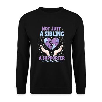 Frères et sœurs autistes - Sweat-shirt Unisexe - noir - Devant - Alina (178cm) & Michal (187cm)