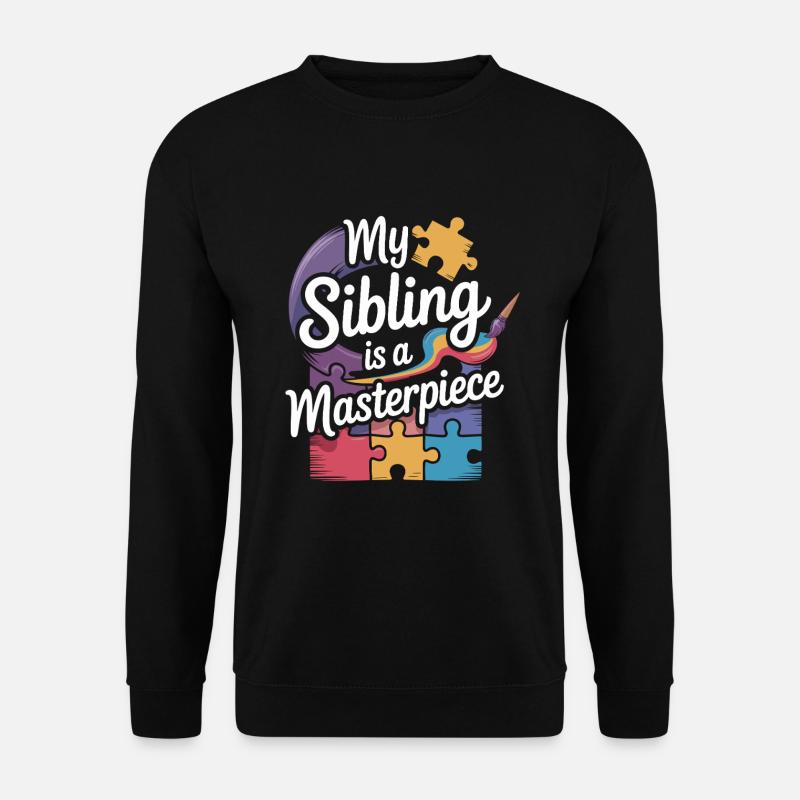 Autism siblings - Unisex Sweatshirt - black