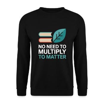 childfree by choice proudly childless - Unisex Sweatshirt - black - Front - Alina (178cm) & Michal (187cm)