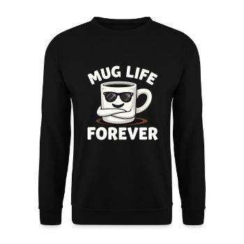 Poterie classe argile artiste céramique atelier roue - Sweat-shirt Unisexe - noir - Devant - Alina (178cm) & Michal (187cm)
