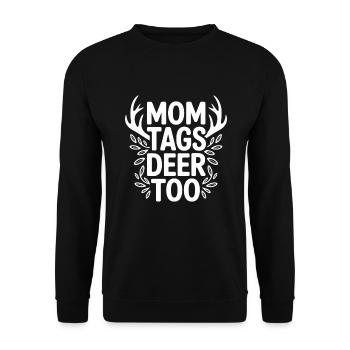 Frauen, Die Eine Starke Natur Im Freien Jagen, Die - Unisex Pullover - Schwarz - Vorne - Alina (178cm) & Michal (187cm)