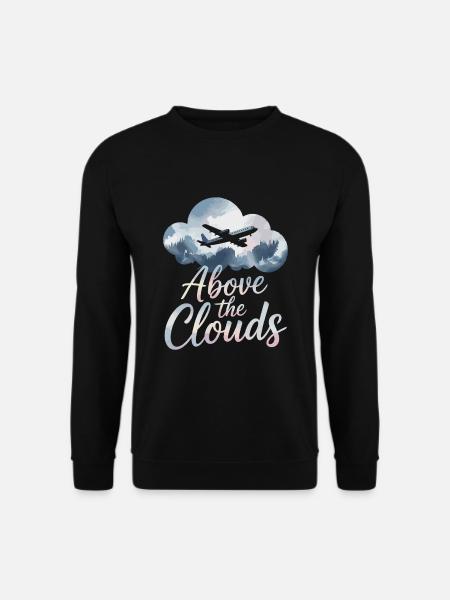 First time flying Travel Memory Sky - Unisex Sweatshirt - black