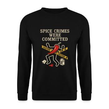 Spicy Food Fighter Chili Heat Échec Drôle - Sweat-shirt Unisexe - noir - Devant - Alina (178cm) & Michal (187cm)
