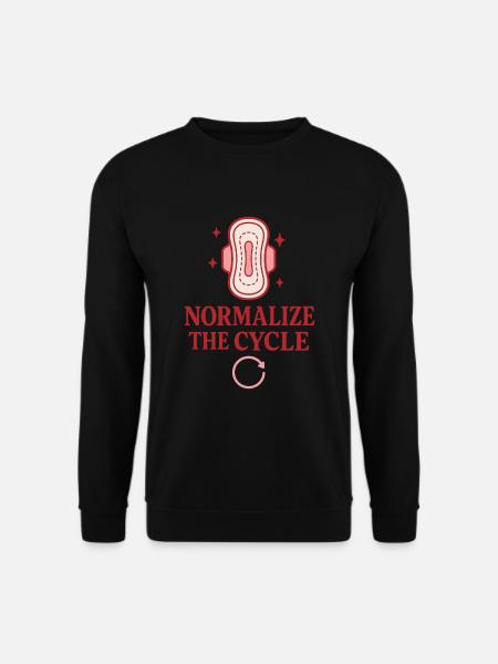 Menstrual pride: normalize periods - Unisex Sweatshirt - black
