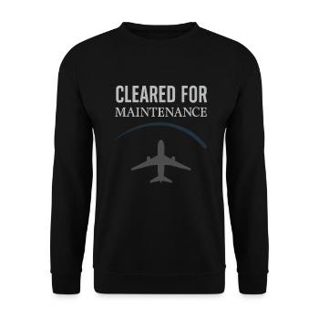 Aviation Mechanic Faa Humor Aircraft Technician - Unisex Pullover - Schwarz - Vorne - Alina (178cm) & Michal (187cm)