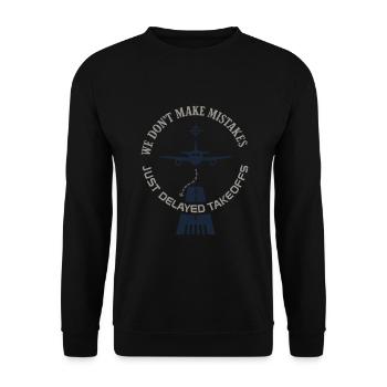 Mécanicien d’aviation Faa Humour Technicien d’aéronefs - Sweat-shirt Unisexe - noir - Devant - Alina (178cm) & Michal (187cm)