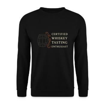 Whisky -liebhaber Verkostungsclub Bourbon Scotch - Unisex Pullover - Schwarz - Vorne - Alina (178cm) & Michal (187cm)